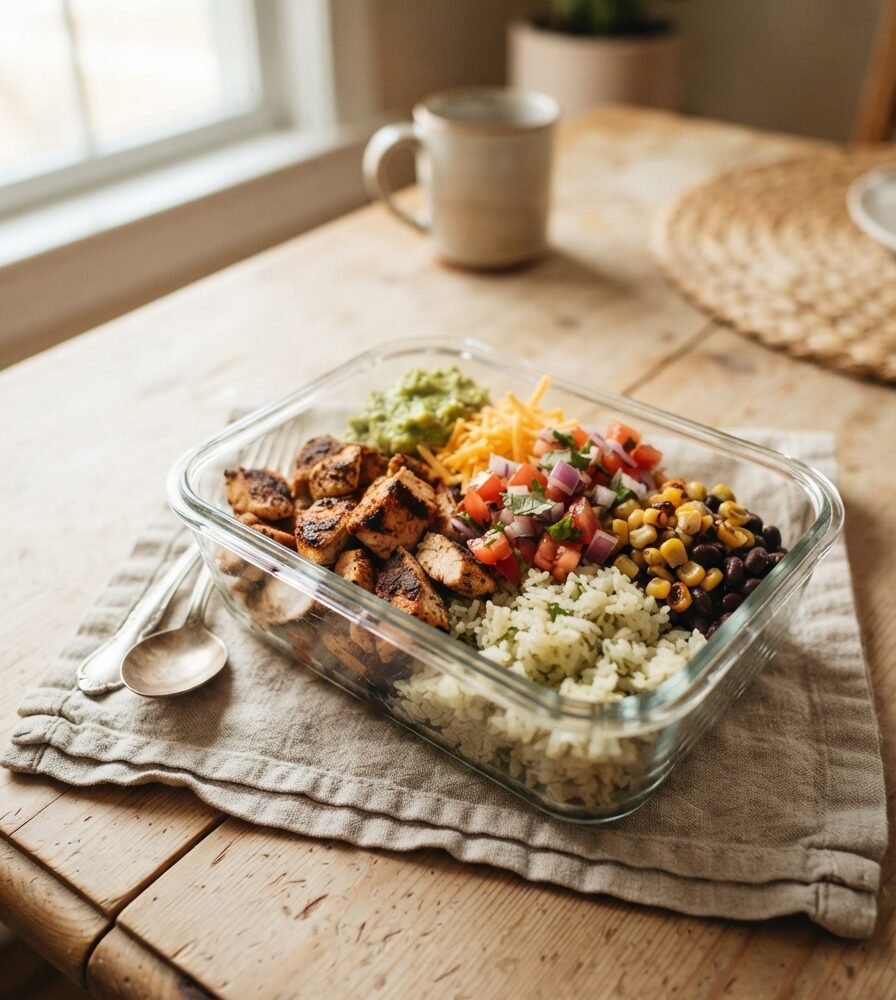 Chicken Burrito Bowls (Meal Prep)