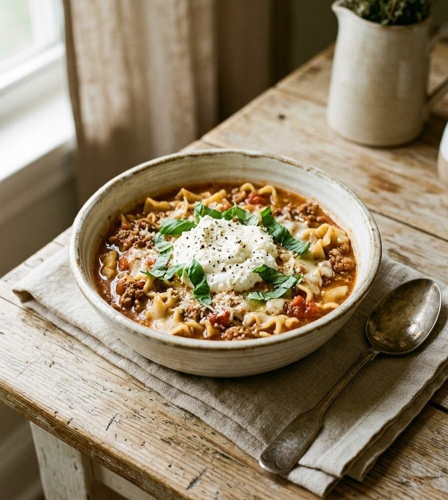Crockpot Lasagna Soup