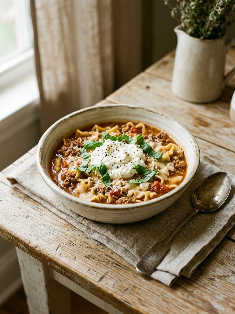 Crockpot Lasagna Soup
