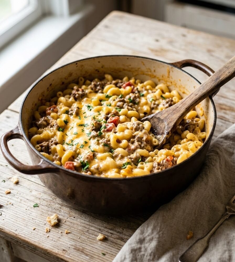 One Pot Cheeseburger Pasta