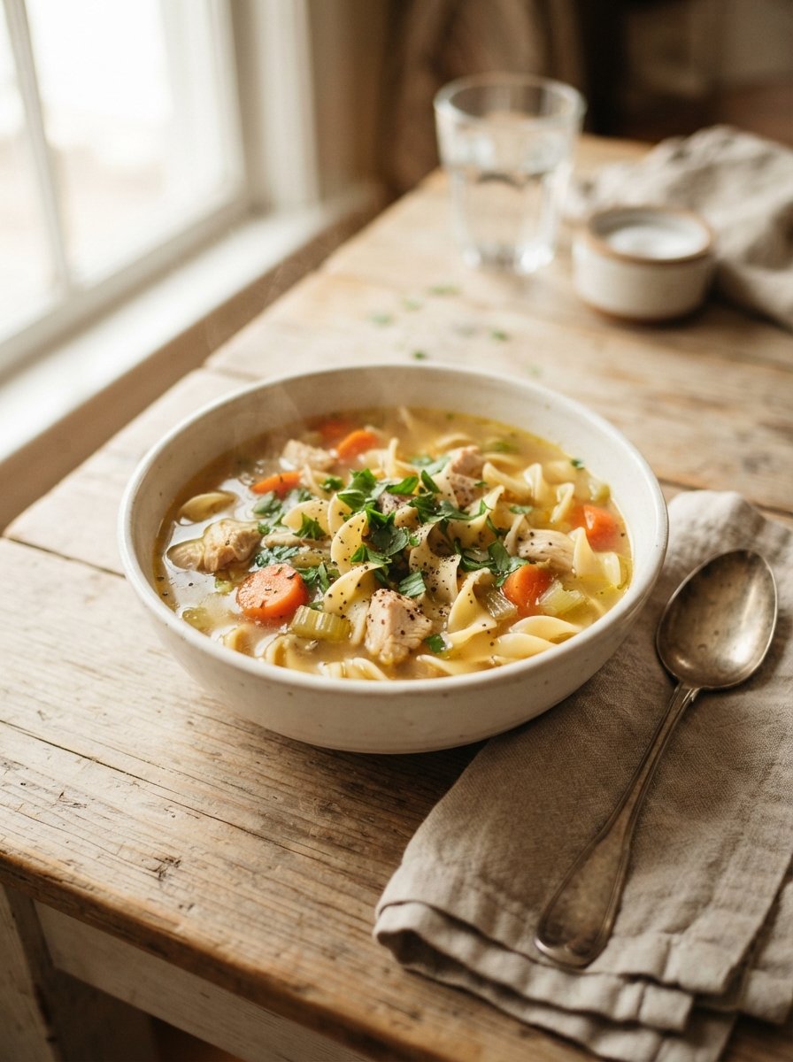 One Pot Chicken Noodle Soup
