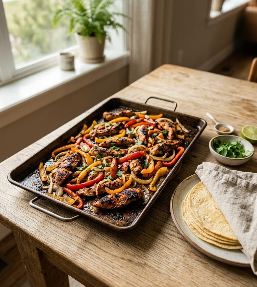 Sheet Pan Chicken Fajitas