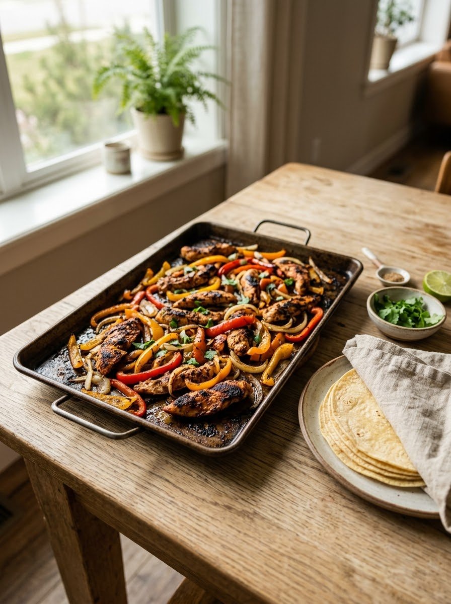 Sheet Pan Chicken Fajitas